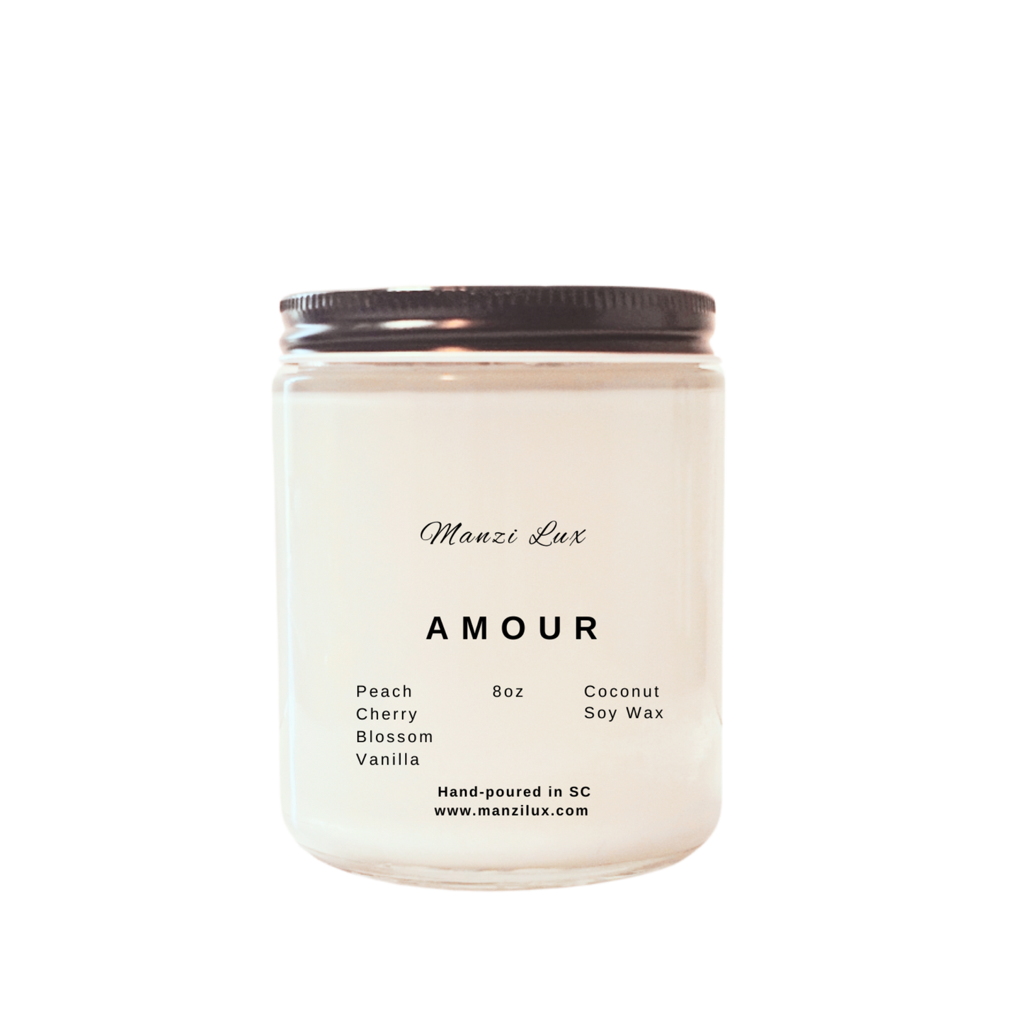 Amour Coconut Soy Wax Candle