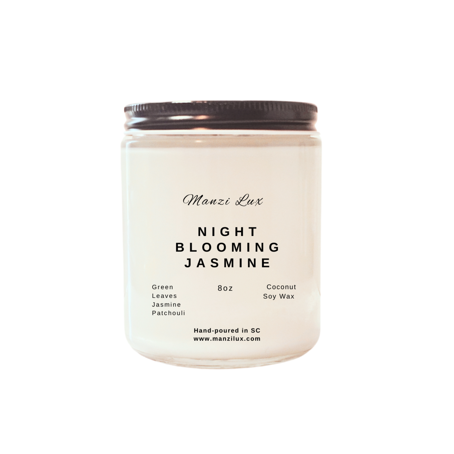 Night Blooming Jasmine Coconut Soy Wax Candle